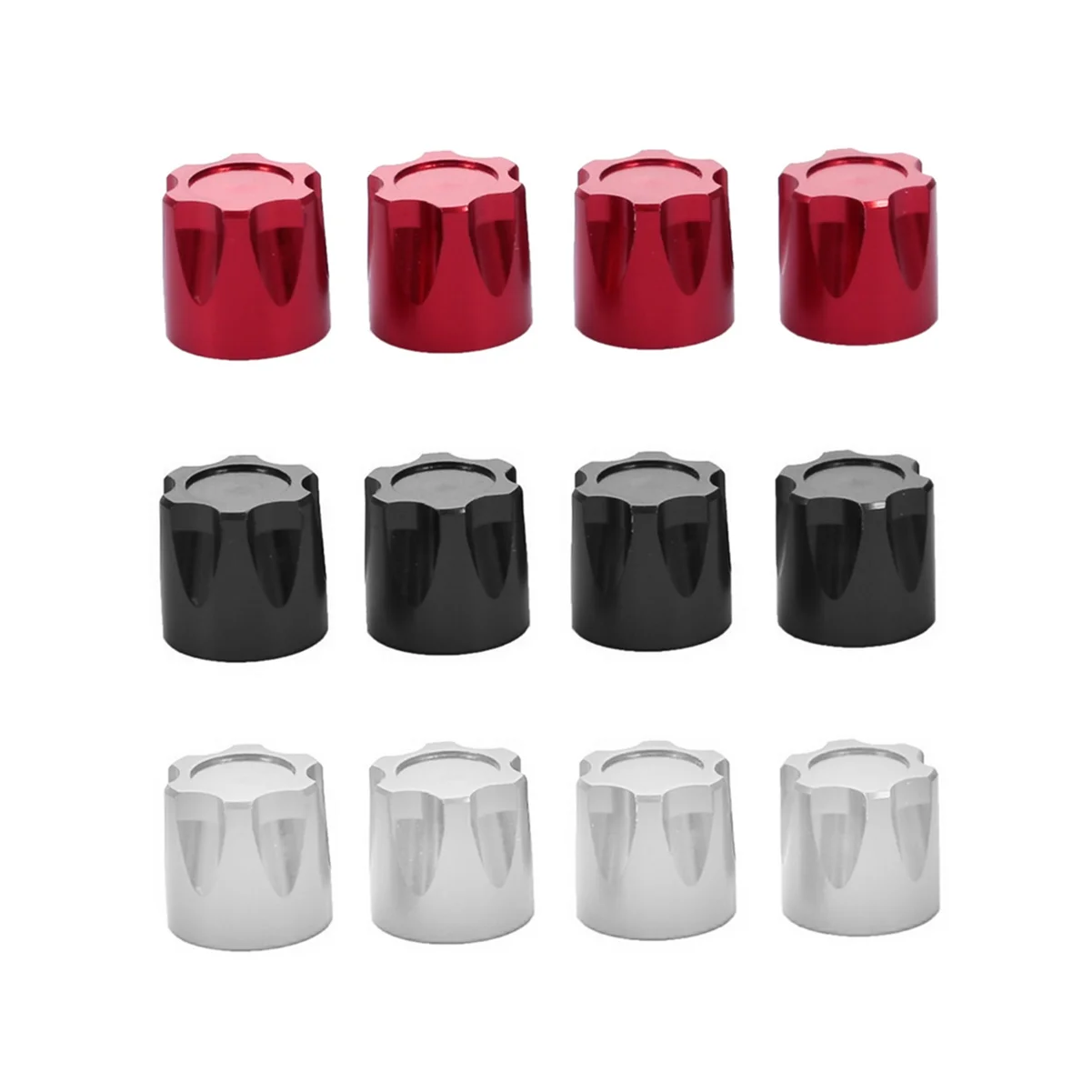 

4PCS Aluminum M4 Center Lock Nut Metal Wheel Caps Nuts for Axial SCX10 Traxxas TRX4 1/10 RC Crawler Car Upgrades Parts