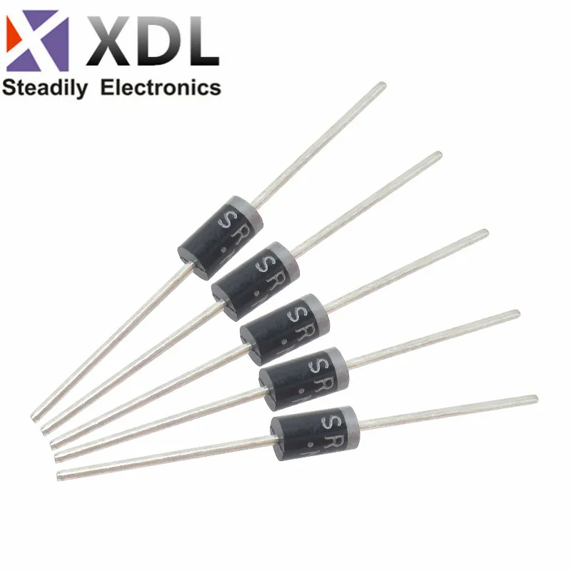 

Диод Шоттки SR2100 2A 100V DO-15 DIP, 50 шт.