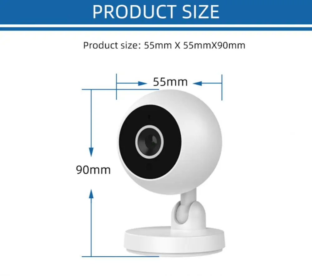 XIAOMI 2023 Intelligent camera 30 degree rotation Two-way voice motion detection technology Wifi intelligent camera images - 6