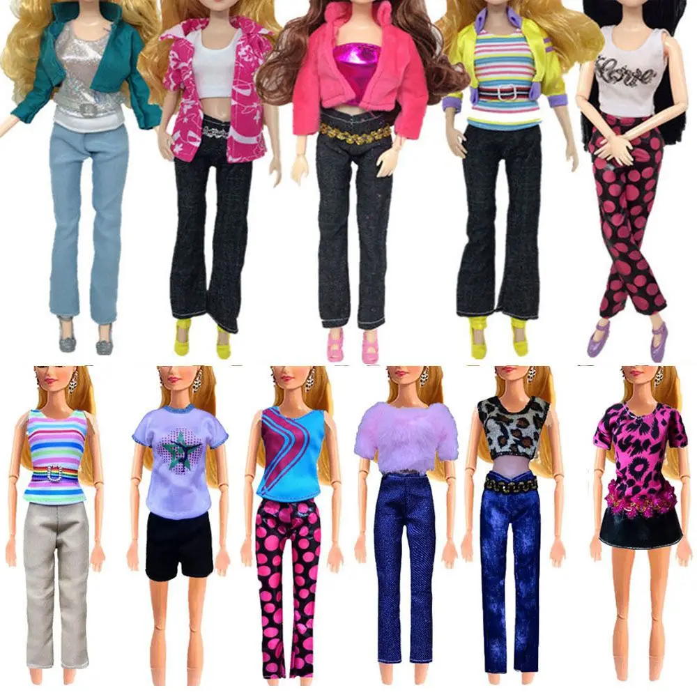 

Fashion DIY Newest Kids Gift Toy Casual Wear Dolls Dress Girl Clothes Doll Accessories