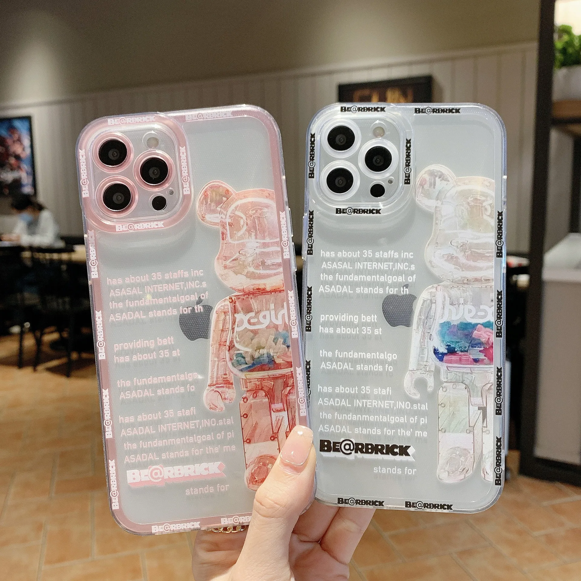 

Angel Eyes Trendy Violent Bear Case For IPhone 13 12 Mini 11 Pro XR X XS Max 7 8 Plus SE 2020 Transparent Cover