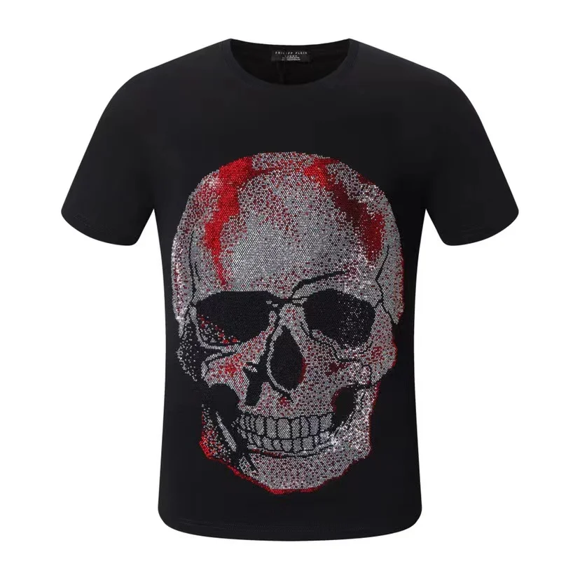 

Рубашка-поло мужская с коротким рукавом, уличная спортивная одежда с черепом, Повседневная Уличная футболка с коротким рукавом