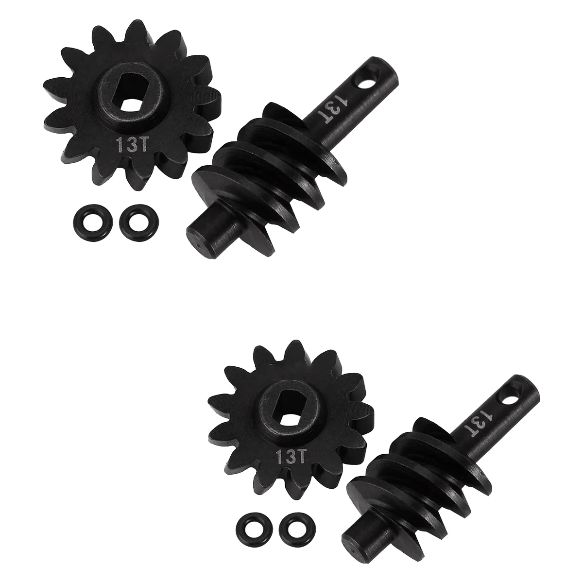 

Axle Gear Differential 13T Steel Gear for Axial SCX24 C10 JLU 1/24 RC Track Vehicle, 2PCS