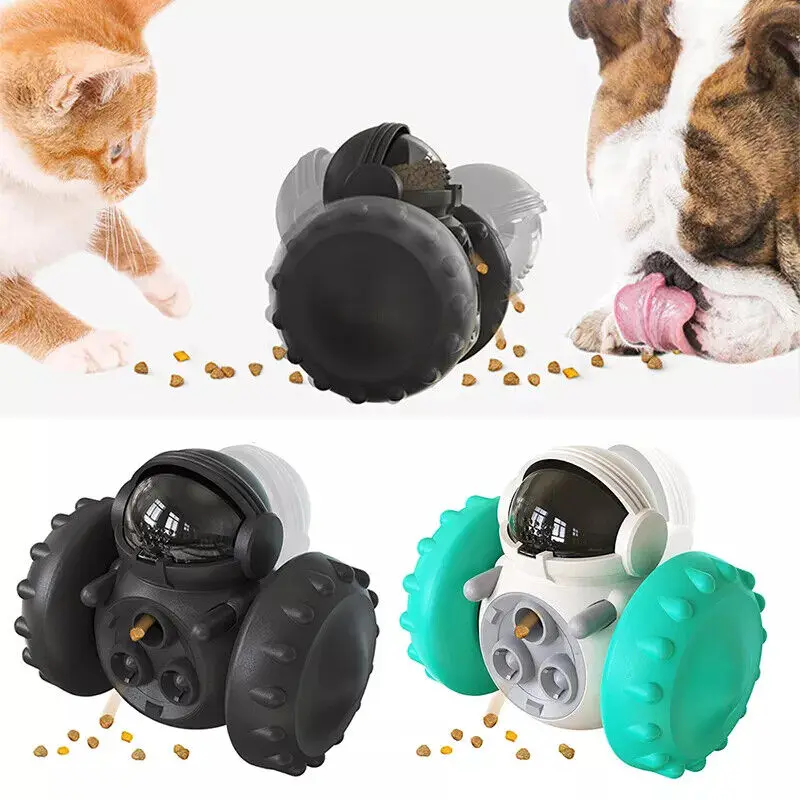 

Pet Food Dispenser Dog Cat Tumbler Toys Treat Dispenser Slow Feeder Increases Small Medium Large Pet IQ Training Toys Pet Supply