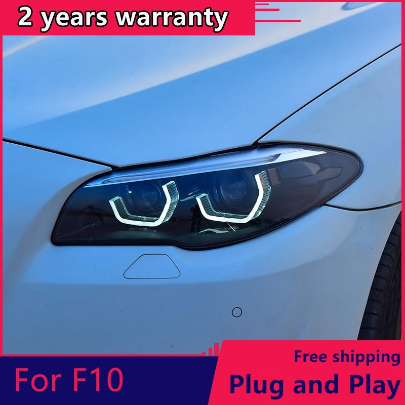 

Стайлинг автомобиля для BMW F10 F18 головные лампы 2011-2017 535i 530i 525i 520i M5 все светодиодный фары DRL проектор Объектив в сборе