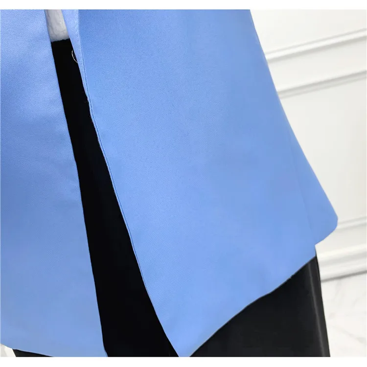 Осенняя Женская одежда Модный корейский стиль элегантный костюм с воротником