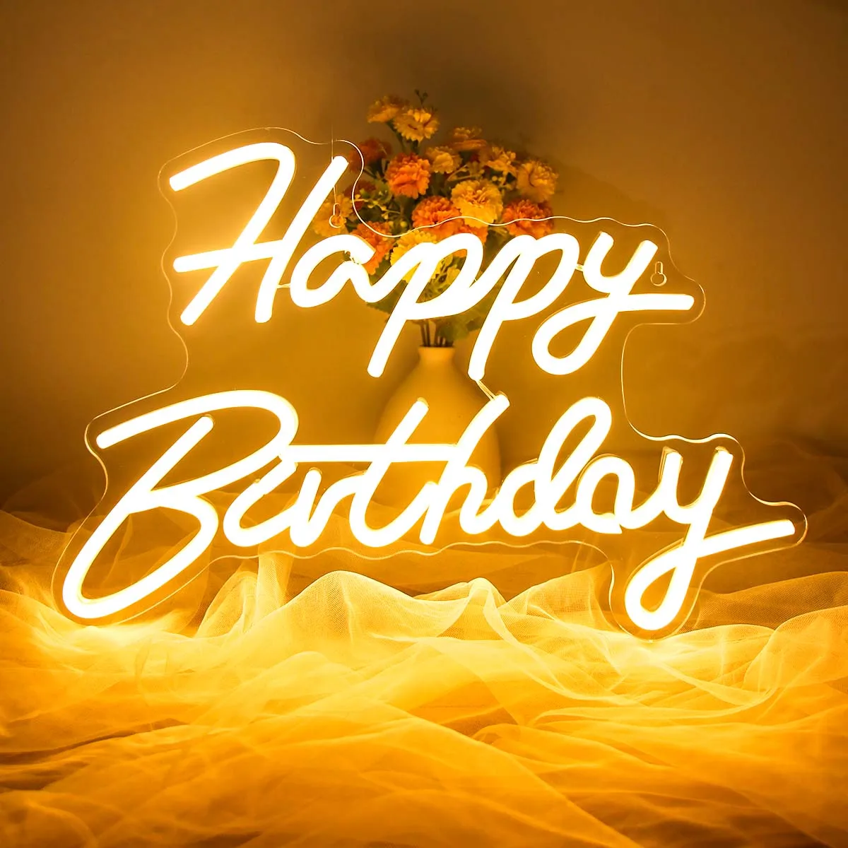 

Неоновая светодиодная вывеска на день рождения, 43*33 см