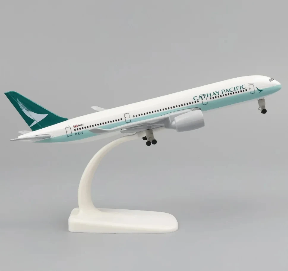 Модель самолета Cathay Pacific Airbus A350 из сплава