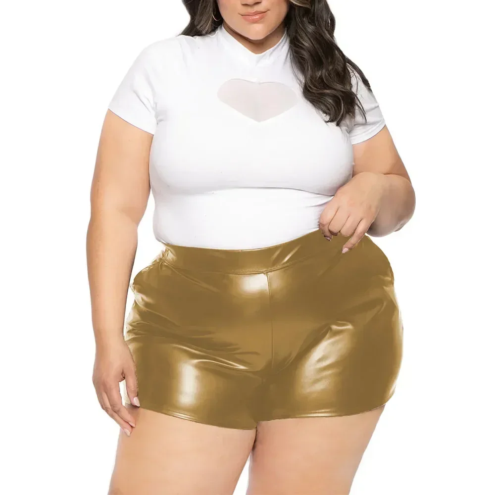 Эластичные сексуальные шорты с высокой талией матовые облегающие повседневные