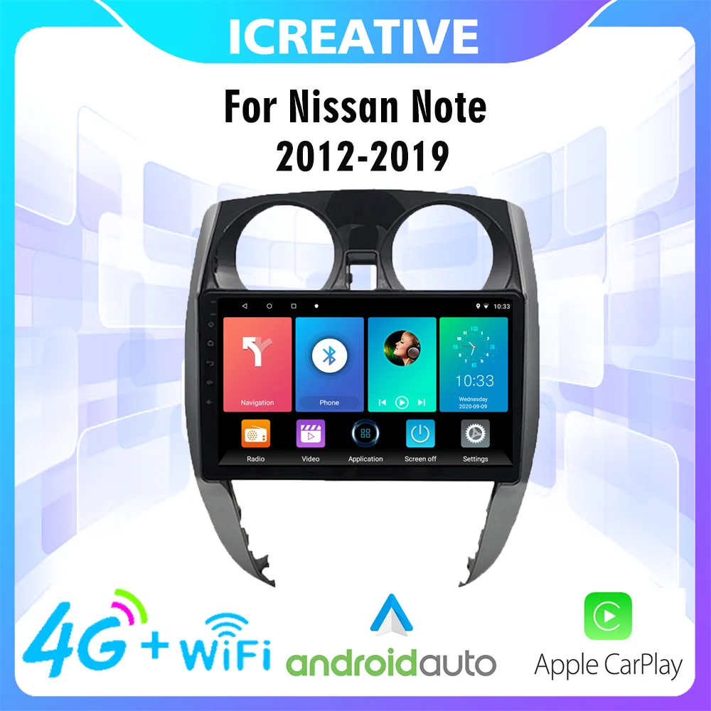 

Car Radio Multimedia Video Player Autoradio 10.1" For Nissan Note 2012-2019 Navigation Android 2Din NO DVD Head Unit WIth Frame
