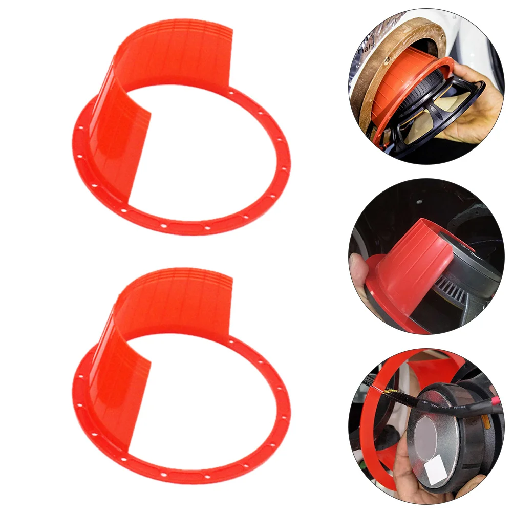 

2 Pcs Speaker Waterproof Cover Auto Protection Pad Audio Replacement Vehicles Speakers Washer Rings Car