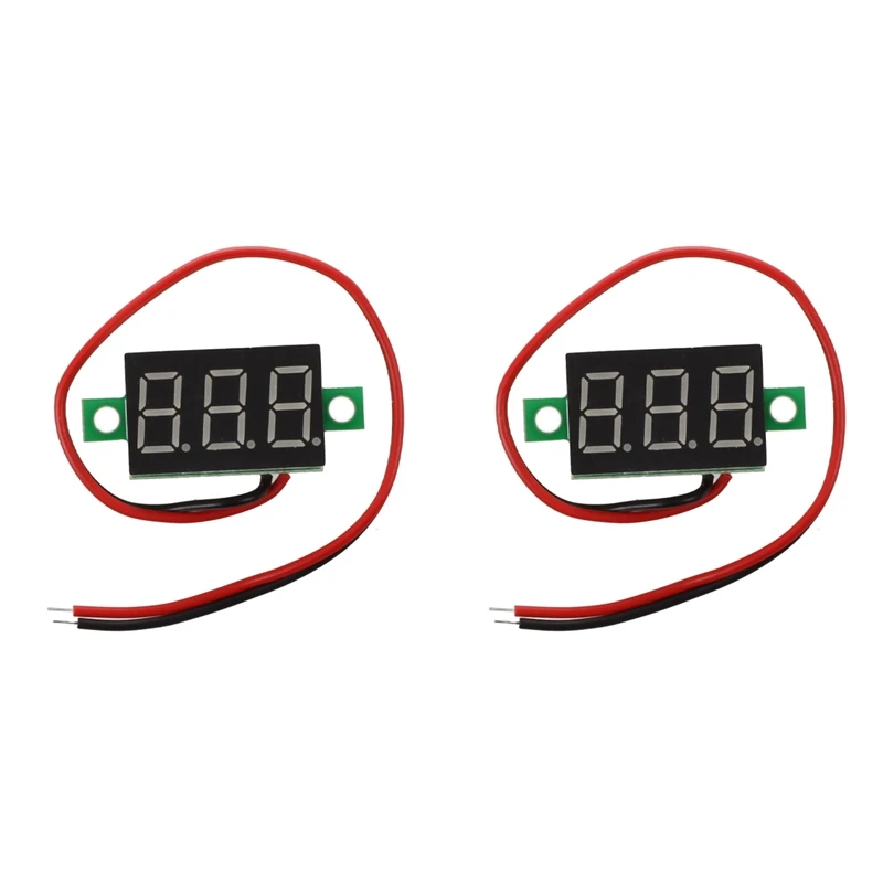 

2 шт., светодиодный мини-вольтметр 4,7-32 В DC