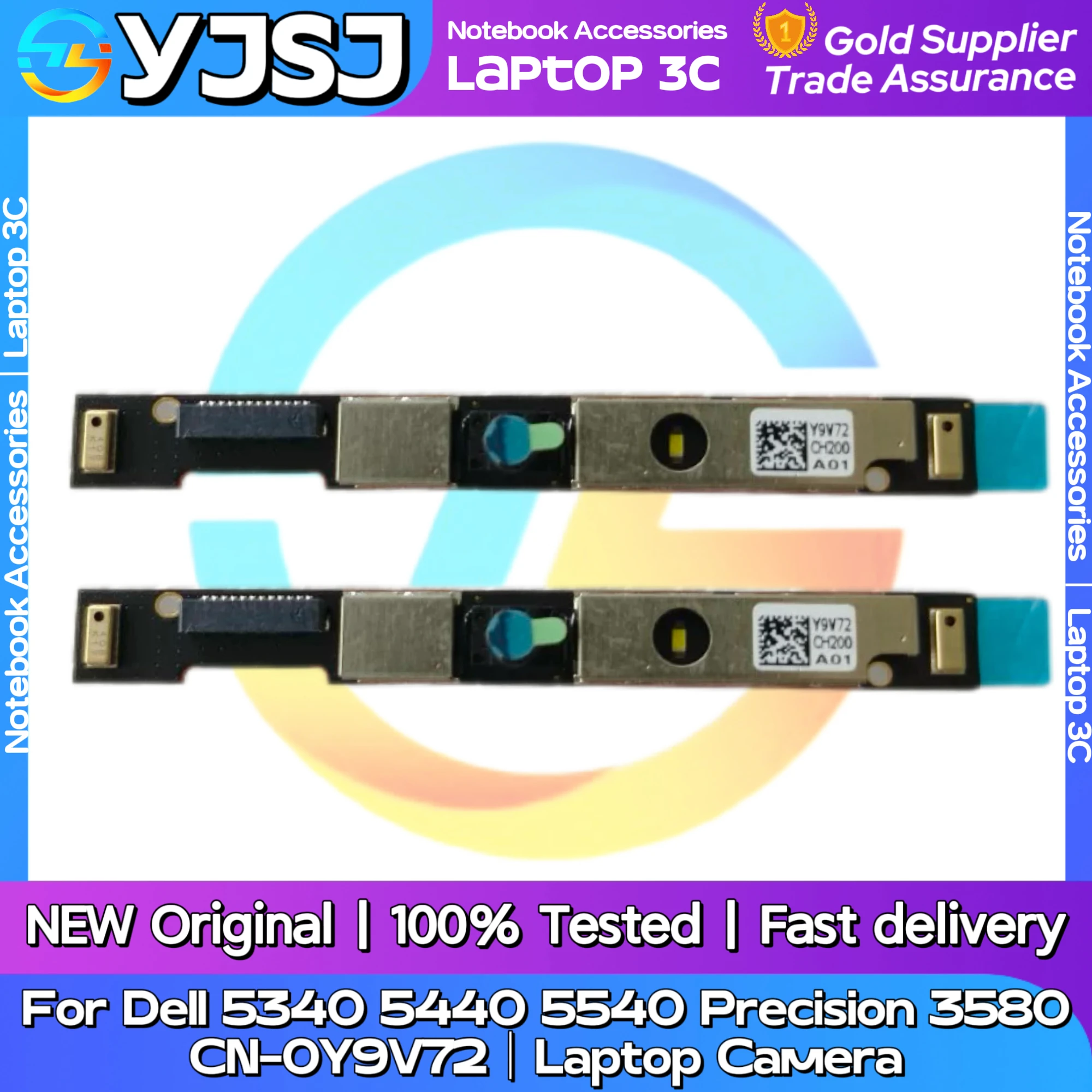 Фото Новая оригинальная камера для ноутбука Dell 5340 5440 5540 Precision 3580 CN-0Y9V72, модуль видеокамеры для ноутбука №2