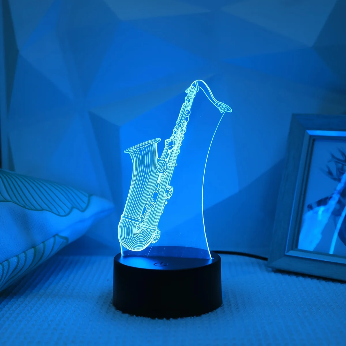 3d-модель Saxe ночник с USB-интерфейсом сенсорный переключатель RGB-градиент для