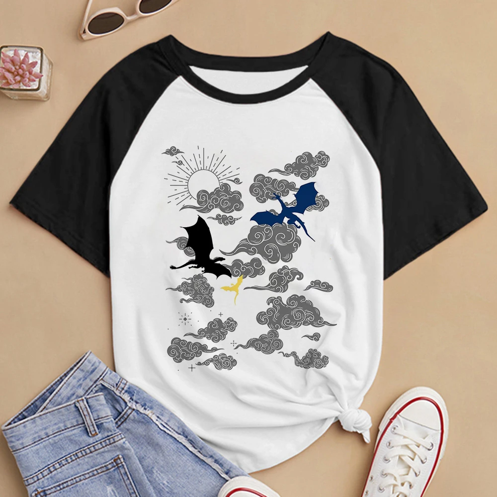 Модная футболка Basgiath с изображением войны Повседневная в стиле Харадзюку