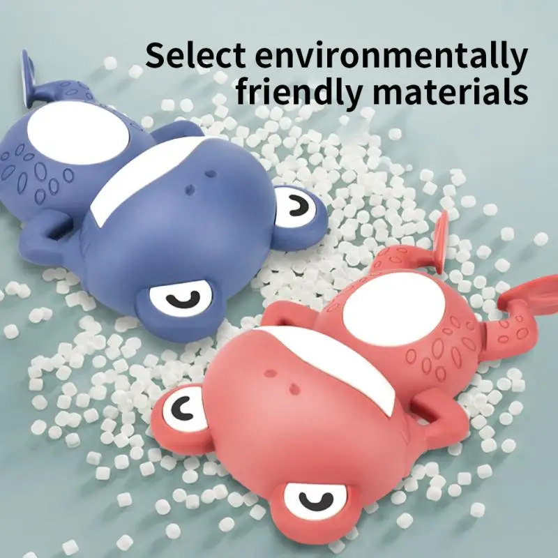 Clockwork Frogs Baby Bathing Toys Clockwork Bathing Toys  Baby Bathing Chain Wound Frogs Swimming Frogs Toy Baby Toys