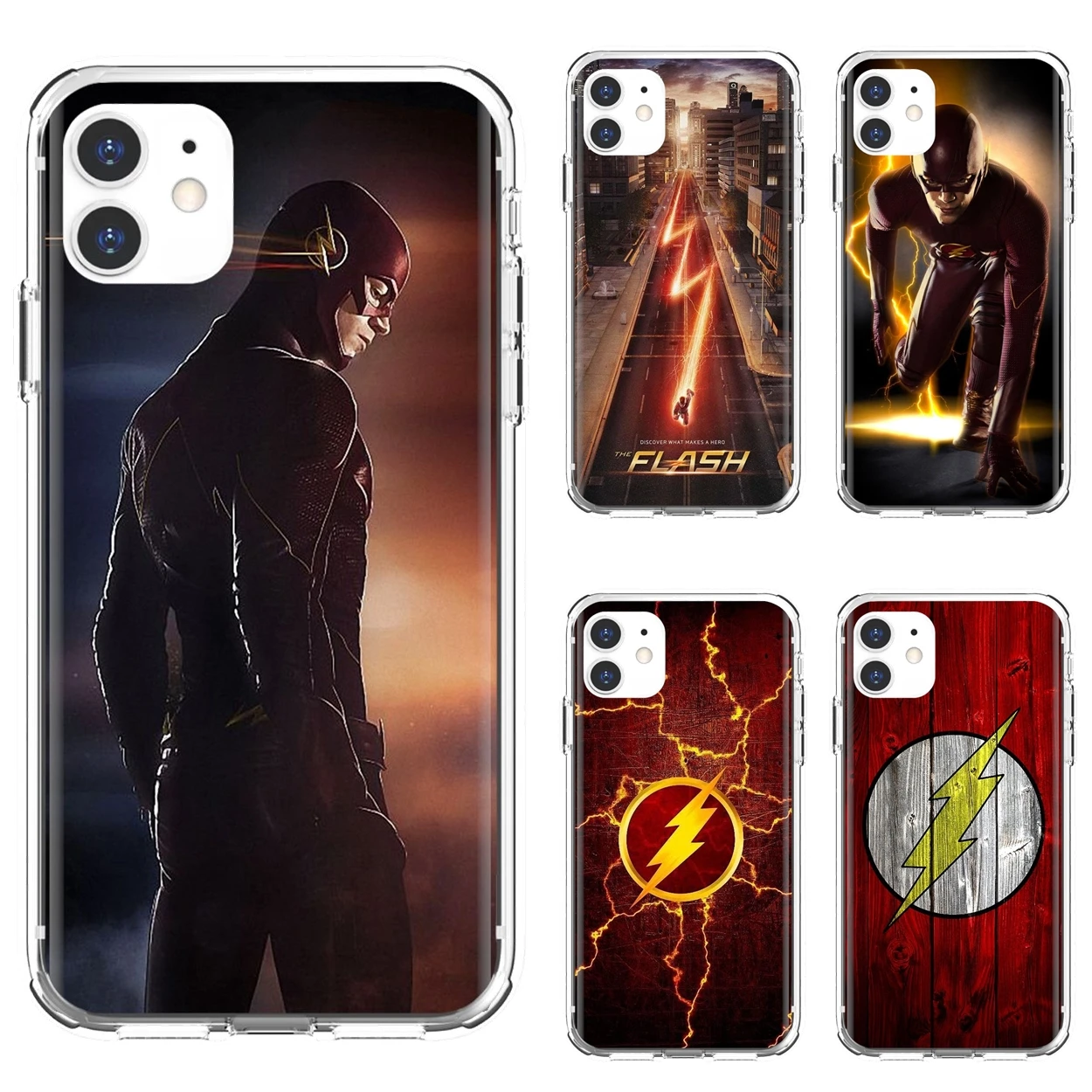 Для Samsung Galaxy S10 S10E S20 FE S21 S30 S8 S9 S7 Plus Ultra Edge Lite The-flash-logo-superhero прозрачные мягкие чехлы |