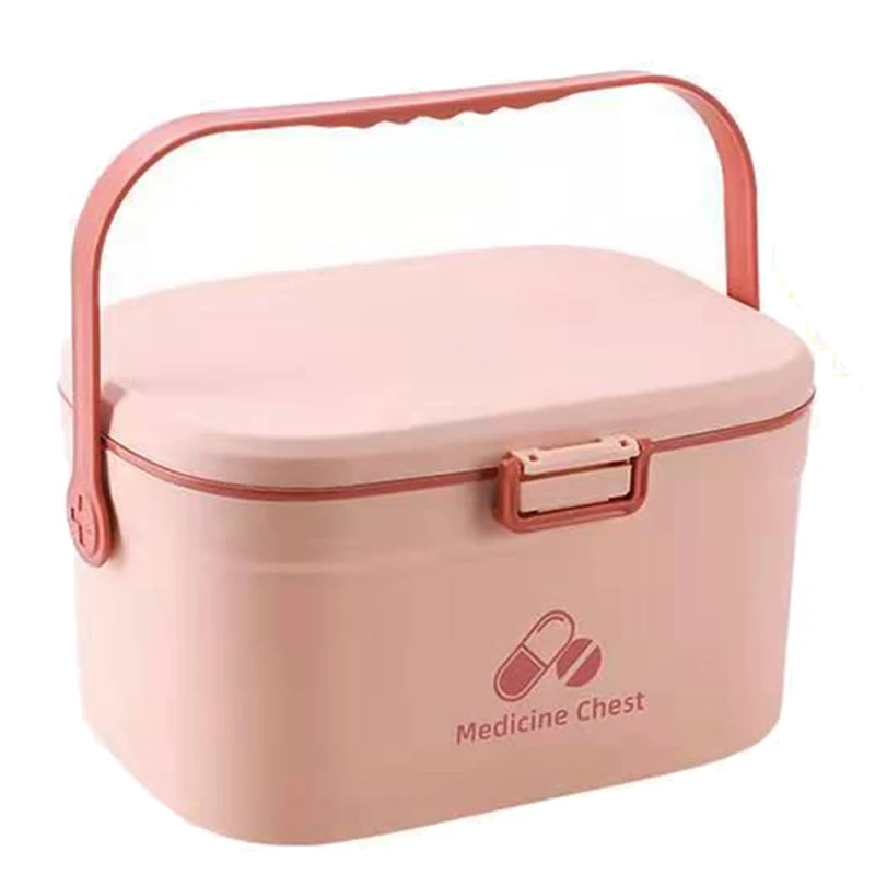 

Multi-Functional Emergency Pills Case First Aid Kit Container Portable Household Medicine Organizer Storage Box