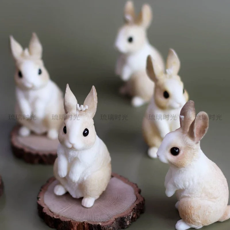 

13cm Rabbit Silicone Mold 3D Cute Rabbit Animal Mold Handmade Soap Plaster Candle Mold