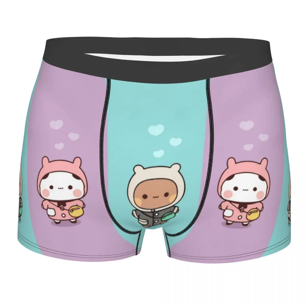 

Men Panda Bear Hug Bubu Dudu Underwear Mochi Mochi Peach Cat Funny Boxer Shorts Panties Male Soft Underpants S-XXL