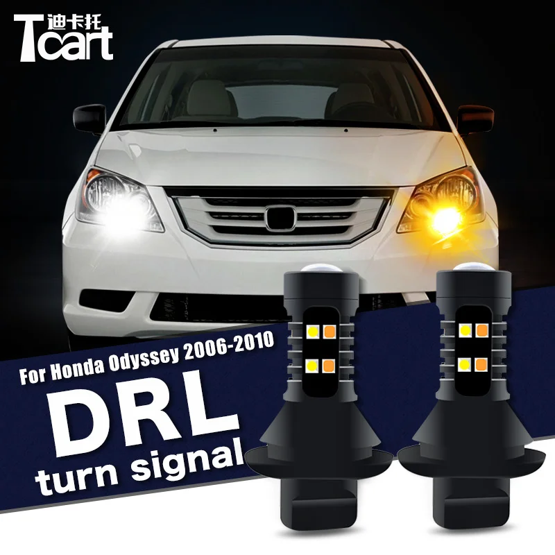 

Car accessories For Honda Odyssey 3 3ht 2006-2010 Led Daytime Running Light turn drl 2in1