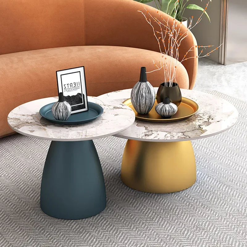 Эстетический приставной столик премиум-класса металлический диван в