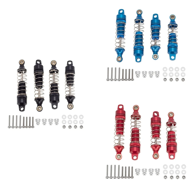 

4Pcs Metal Front & Rear Shock Absorber Spring Dampers For Losi 1/18 Mini-T 2.0 2WD Stadium Truck Upgrade Parts