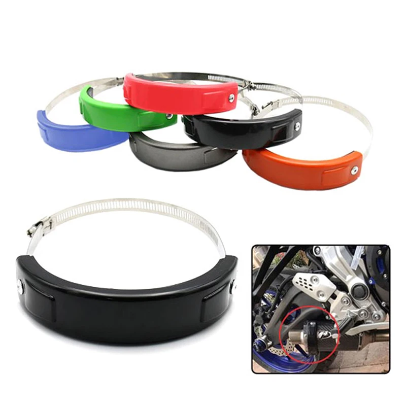 

Универсальная защита для выхлопных газов мотоцикла 100-160 мм, круглая защита для выхлопных газов, фиксирующие кольца для выхлопных труб, аксе...