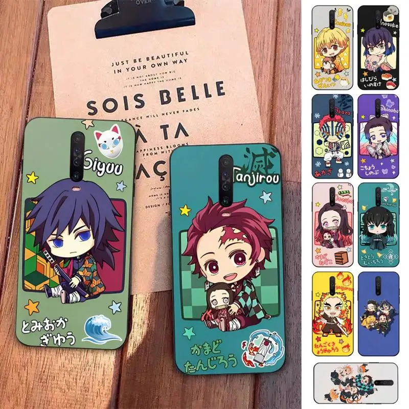 

Cute Cartoon Japan Anime Demon Slayer Phone Case For Redmi 5 6 7 8 9 10 plus pro 6 7 8 9 A GO K20 K30 K40 pro plus F3 Fundas