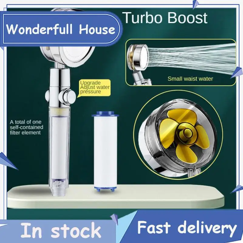 

Насадка для душа с пропеллером и вентилятором