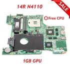 Материнская плата NOKOTION для ноутбука Dell Inspiron 14R N4110 DAV02AMB8F1 CN-00FR3M 00FR3M 0FR3M HM67 DDR3 HD6630M с бесплатным ЦПУ