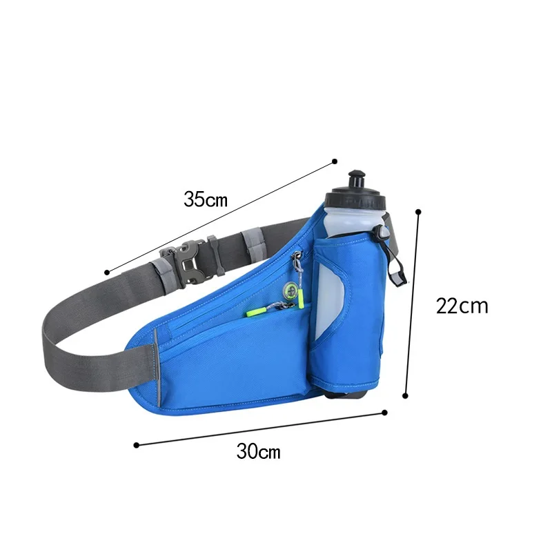 Sports Belt Bag Running Waist Pack Hydration Bum Bag With Water Bottle Holder Men Women Riding Cycling Hiking Walking Camping