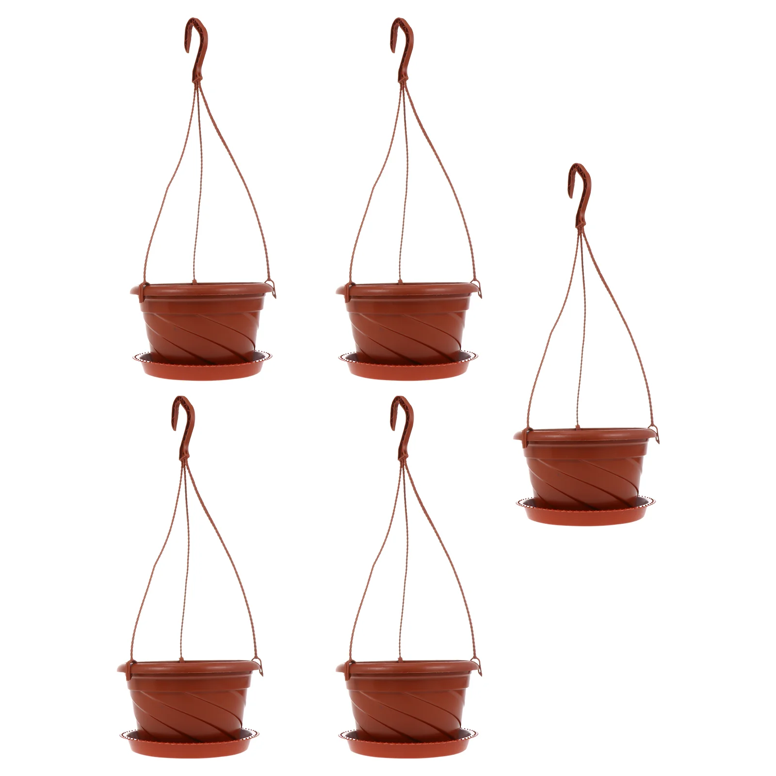 

Hanging Planter Wall Flower Pot Basket Plastic Pots Baskets Planters Holder Indoor Railing Outdoor Empty Flowerpot Orchid Fence