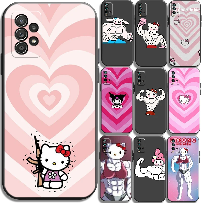 

Hello Kitty Cute Phone Cases For Xiaomi Redmi POCO X3 GT X3 Pro M3 POCO M3 Pro X3 NFC X3 Mi 11 Mi 11 Lite Back Cover Soft TPU