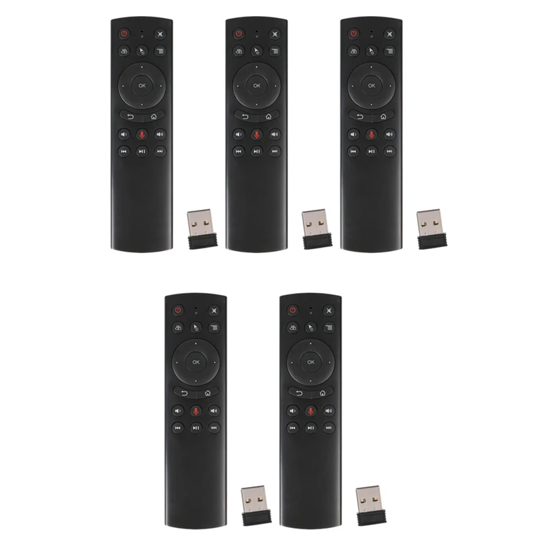 

5PCS G20S Air Mouse Gyro Google Voice Control Sensing Universal Mini Remote Control For PC Android TV Box