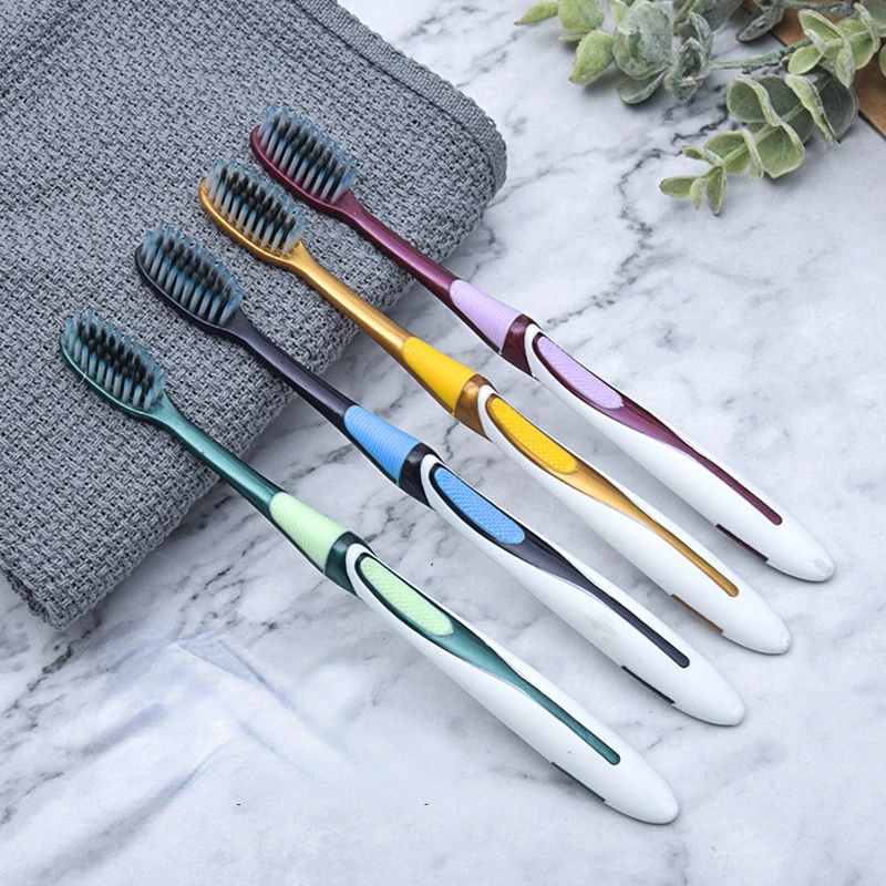 

Sdotter Hard Bristles Tooth Brush for Adult Remove Smoke Blots Coffee Stains Toothbrush Teeth Whitening Tool