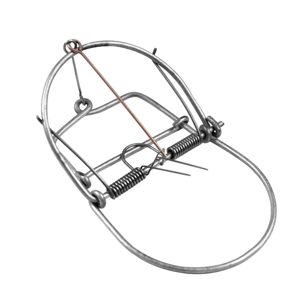 

1pc Mouse Catcher Big Mouse Trap Stainless Steel Catch Spring Trapt Mous Trap Rat Trap Suitable For Home Outdoor Gardening