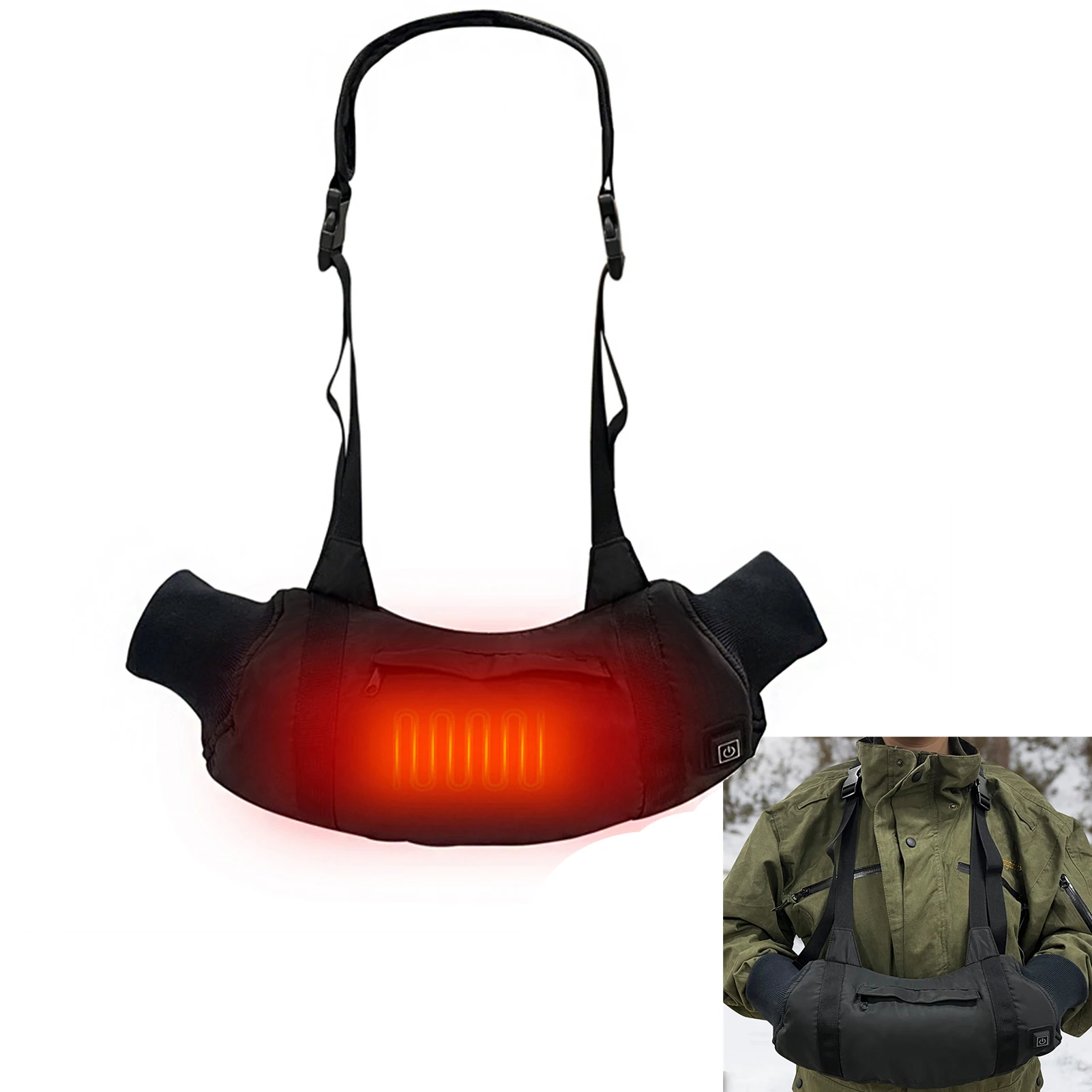 Уличный нагреватель для рук с регулируемой температурой и зарядкой от USB