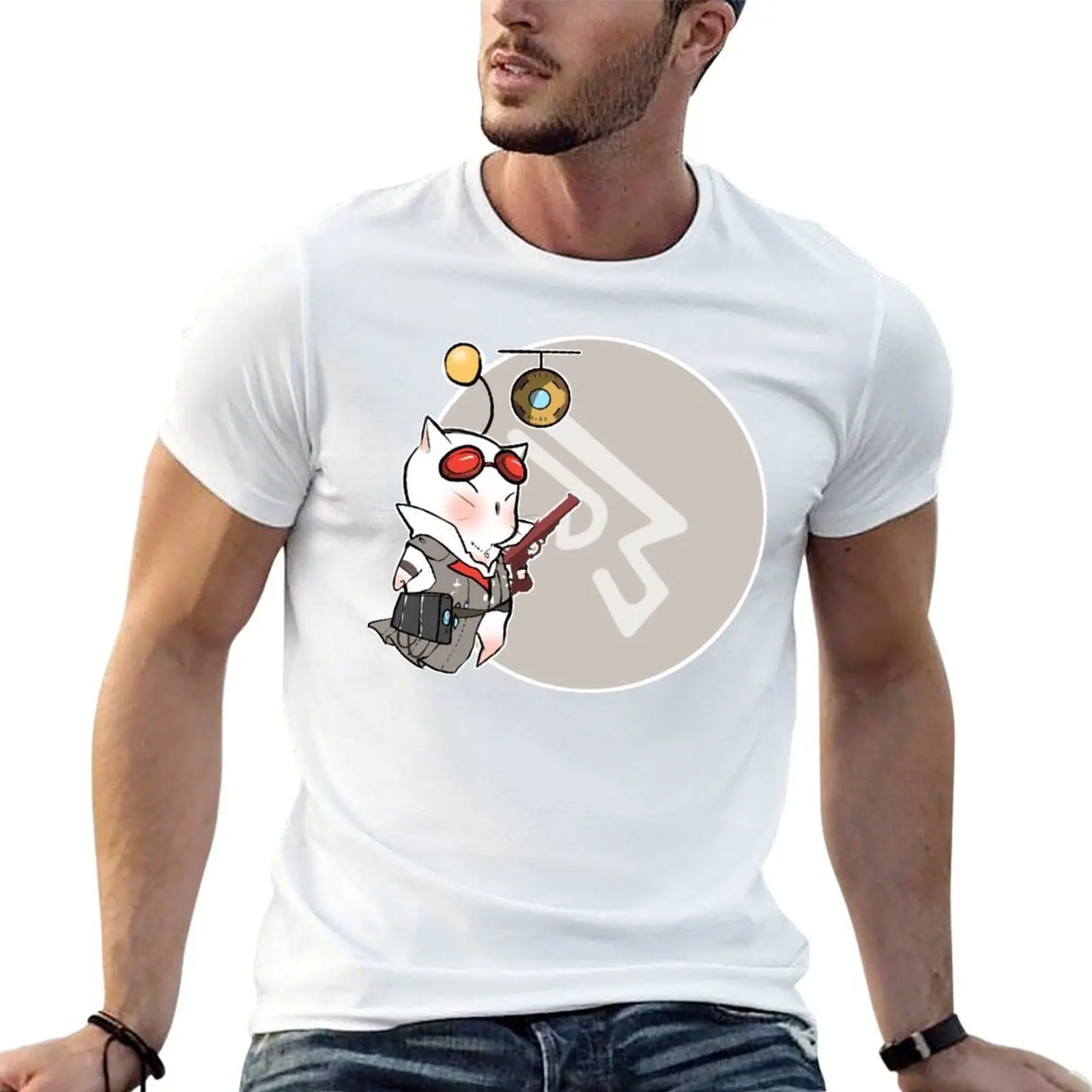 Фото Футболка MACHINIST MOOGLE FFXIV в уличном стиле, повседневная футболка №1