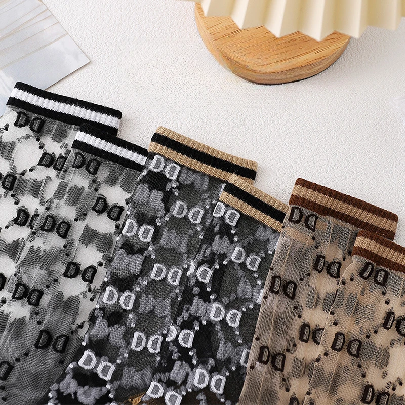 3 пары/партия женские тонкие воздухопроницаемые носки