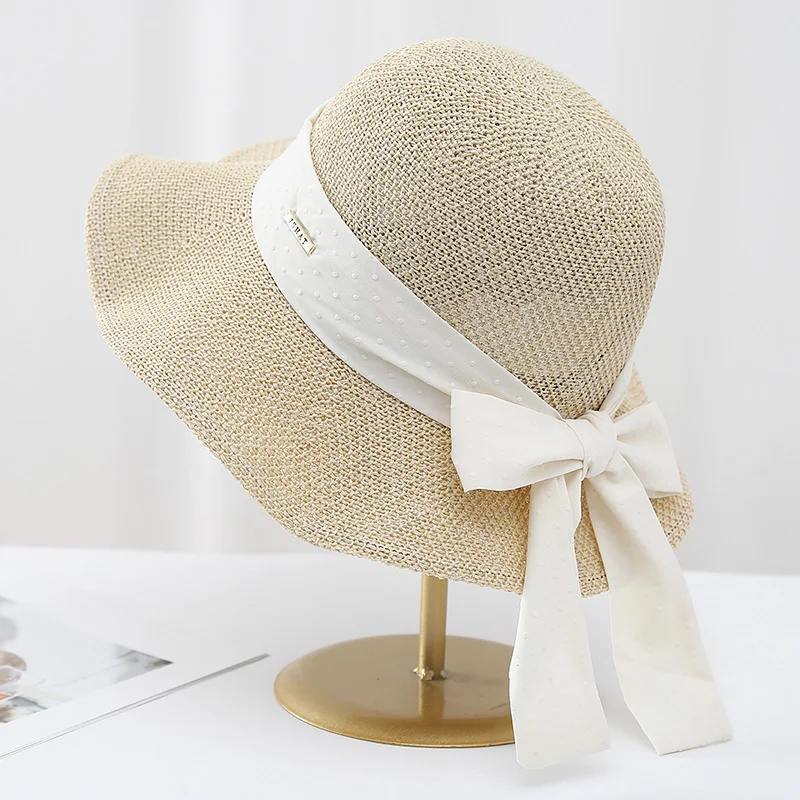 Шляпа женская Соломенная с большими полями модная дышащая Панама от солнца