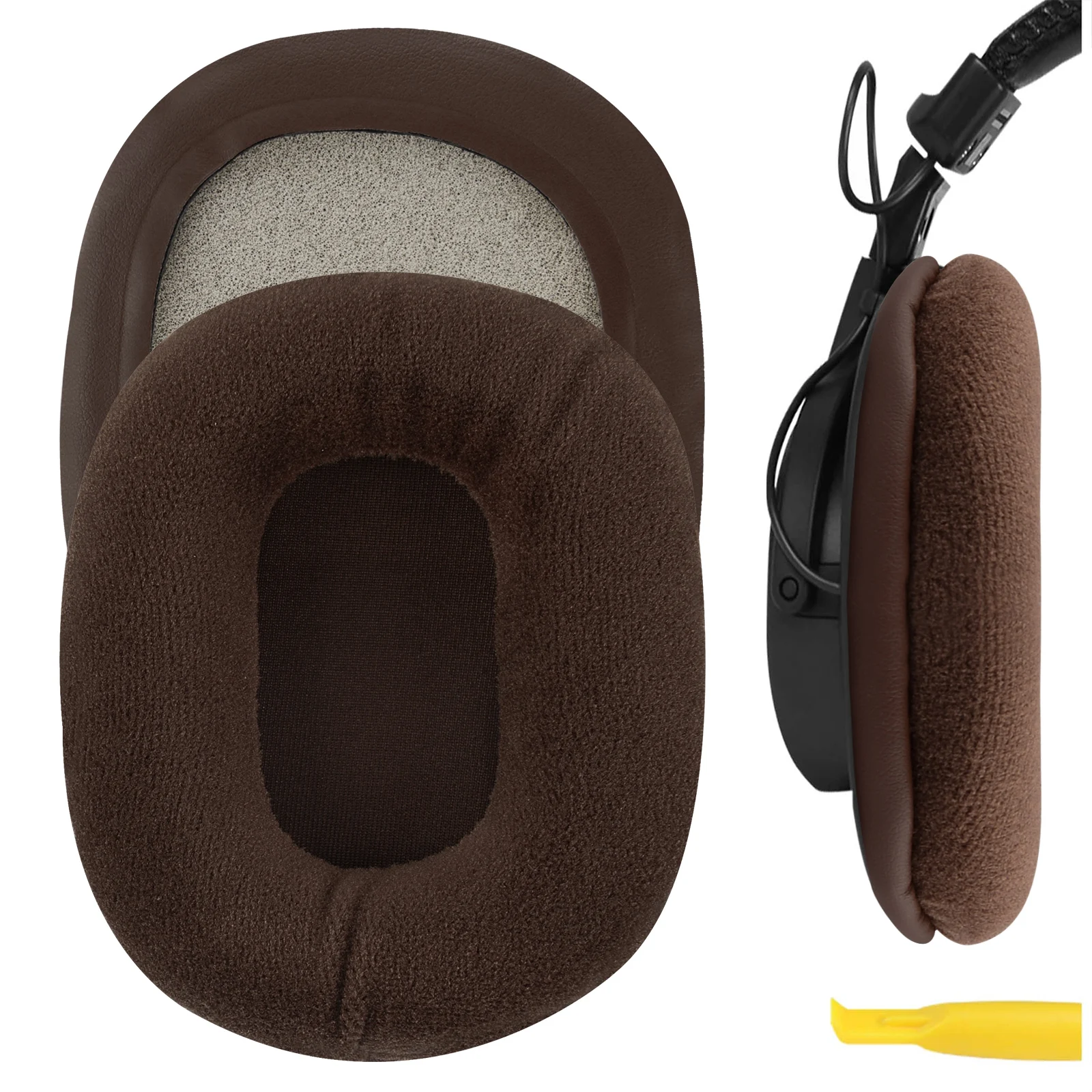 

Geekria Earpads for SONY MDR-7506 MDR-V6 MDR-V7 Replacement Headphones Comfort Velour Ear Pads Cover Cushions Foam Earmuff