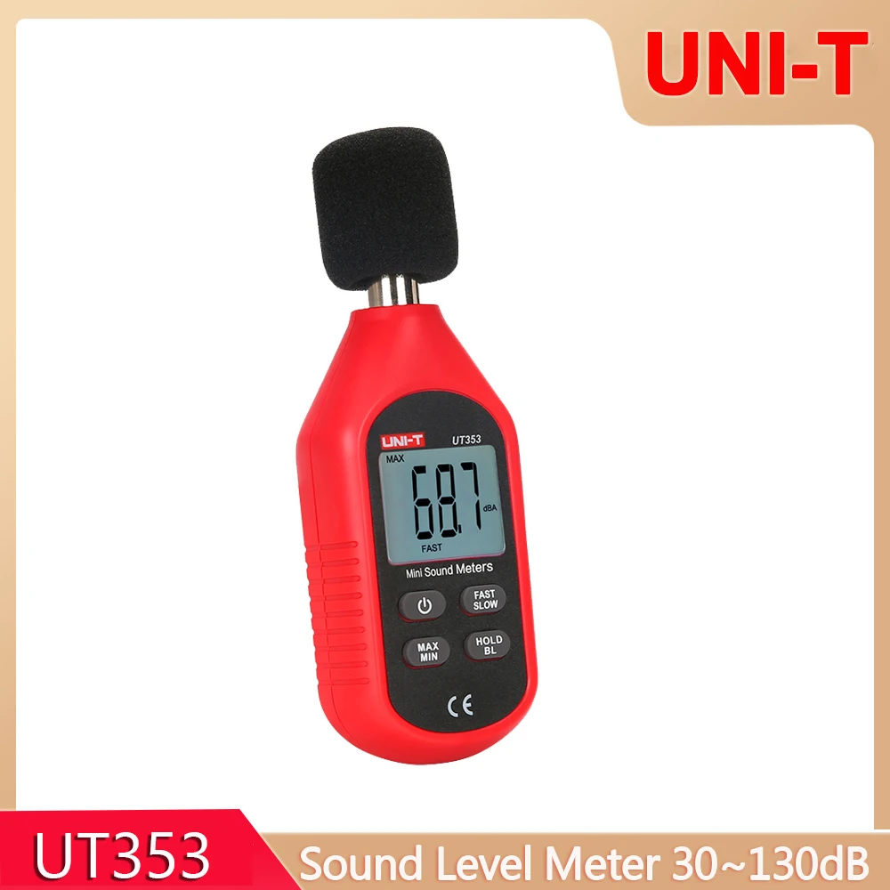 

UNI-T UT353 UT353BT Mini Sound Level Meter 30~130dB Noise Measuring Instrument DB Detector Tester Decibel Monitor