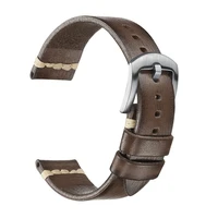 handmade leather strap watch accessories bracelet vintage high quality vegetable tanned leather strap for apple watch band