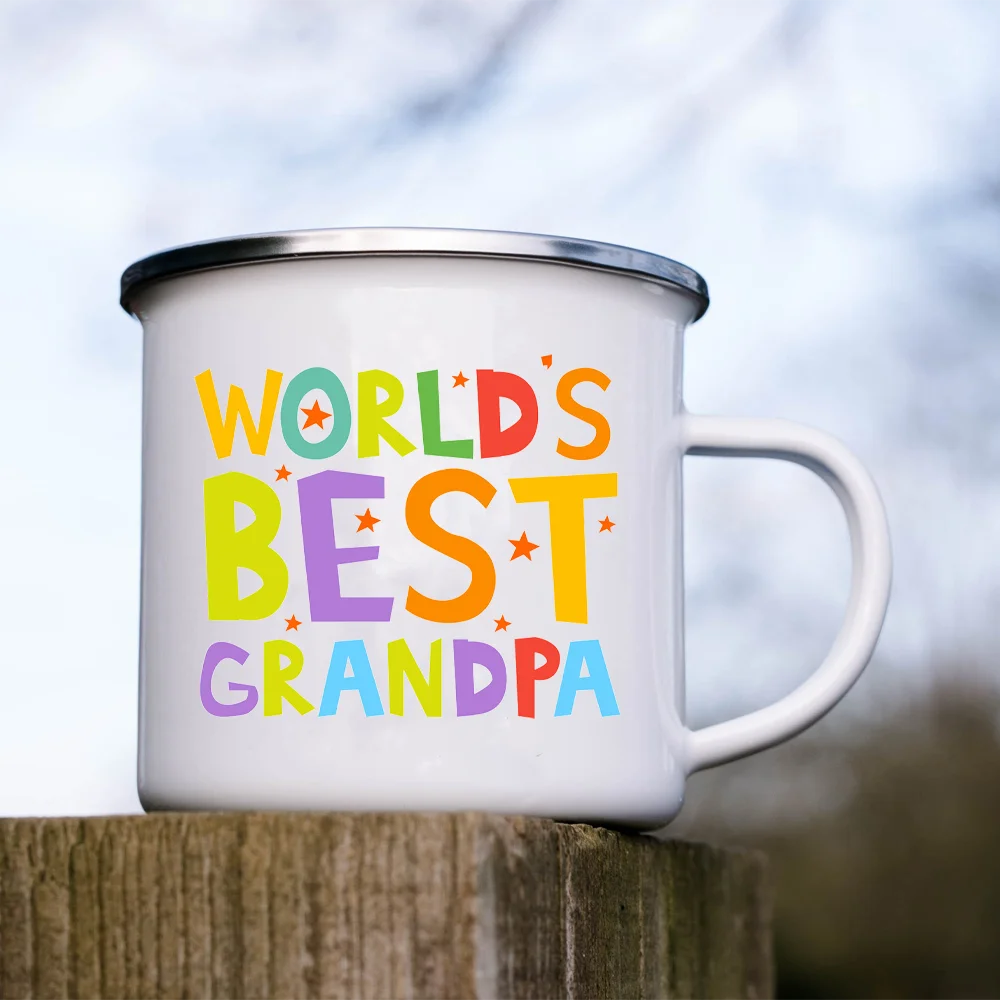 

Лучший в мире дедушка печатные стандартные кофейные пивные чашки Питьевая кружка для вина сока десерт какао молока Ручка чашка лучший подарок