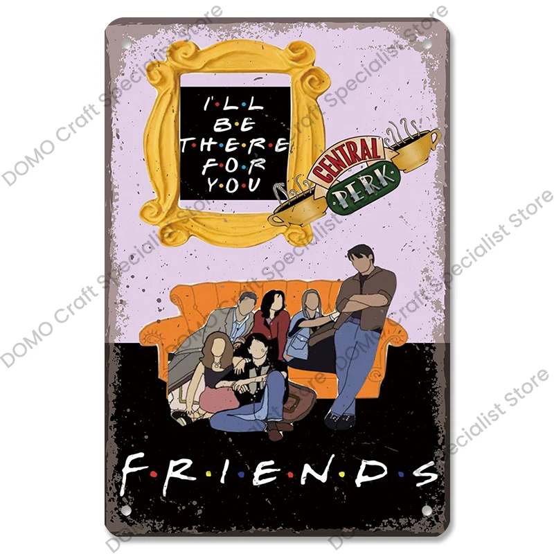 

Металлическая винтажная табличка CQDM DECOR «Друзья»