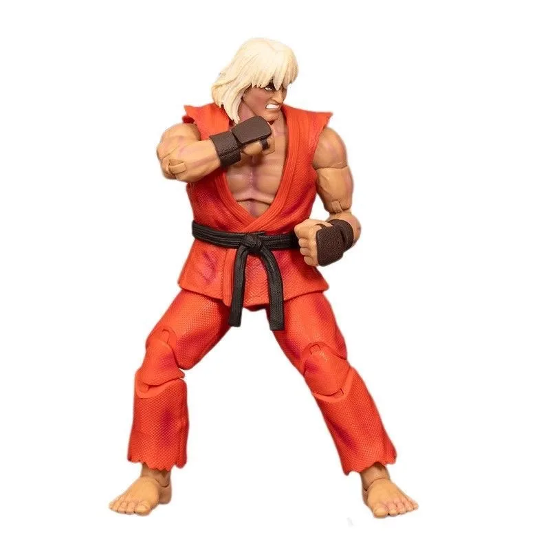 Фото В наличии Jada Toys Street Fighter II The Final Challengers Violent Ken Special Deluxe 15 см фигурка оригинальная модель игрушка в подарок №3