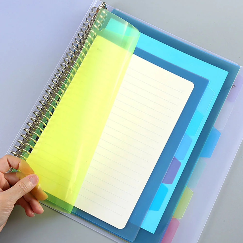 

Detachable Binder Dividers Notebook Supplies Aesthetic Tabs Paper Notepad Markers