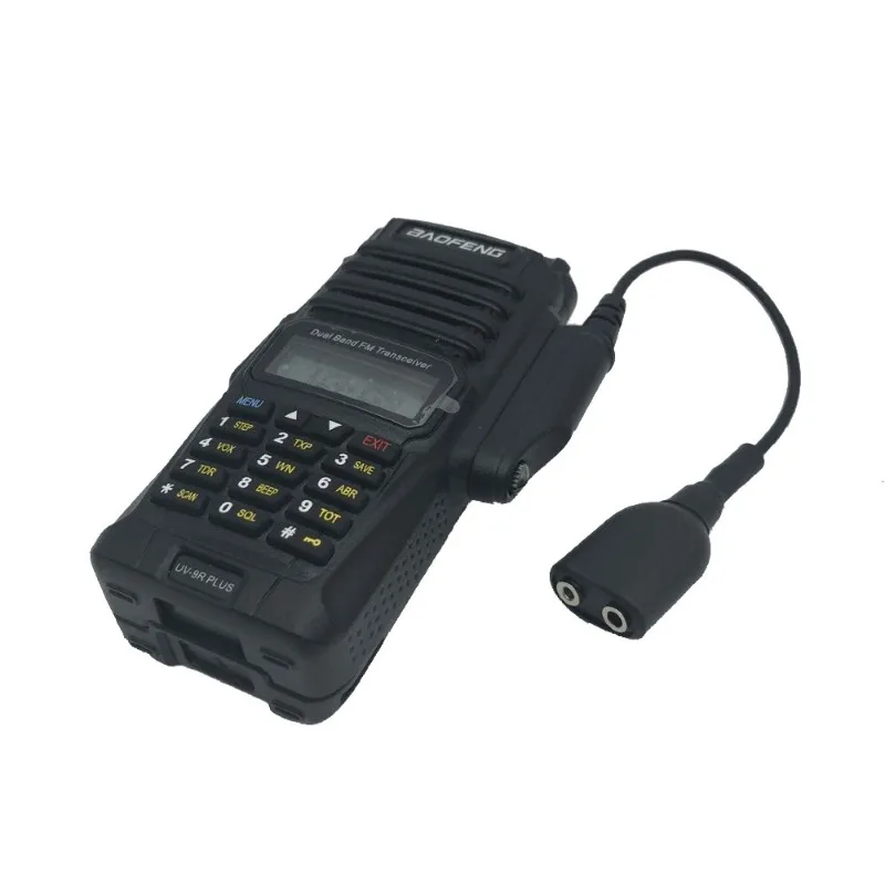 Аудиоадаптер Baofeng UV-9R Pro 2-контактный разъем K динамик для наушников микрофон UV-68 Max