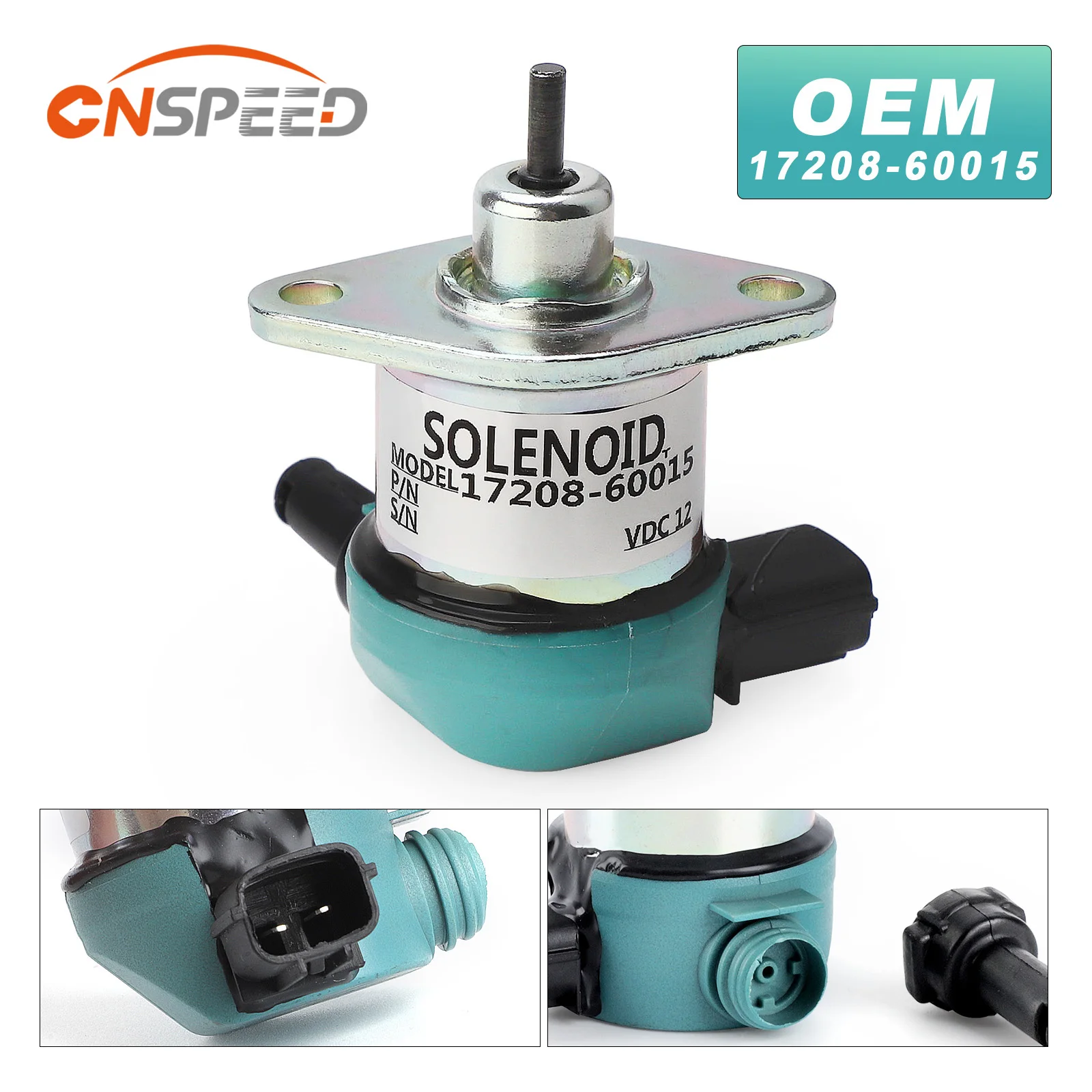 

Соленоид остановки подачи топлива, 17208-60015, 17208-60016, 17208-60017, 12 В, для Kubota D1005, D1105, D905